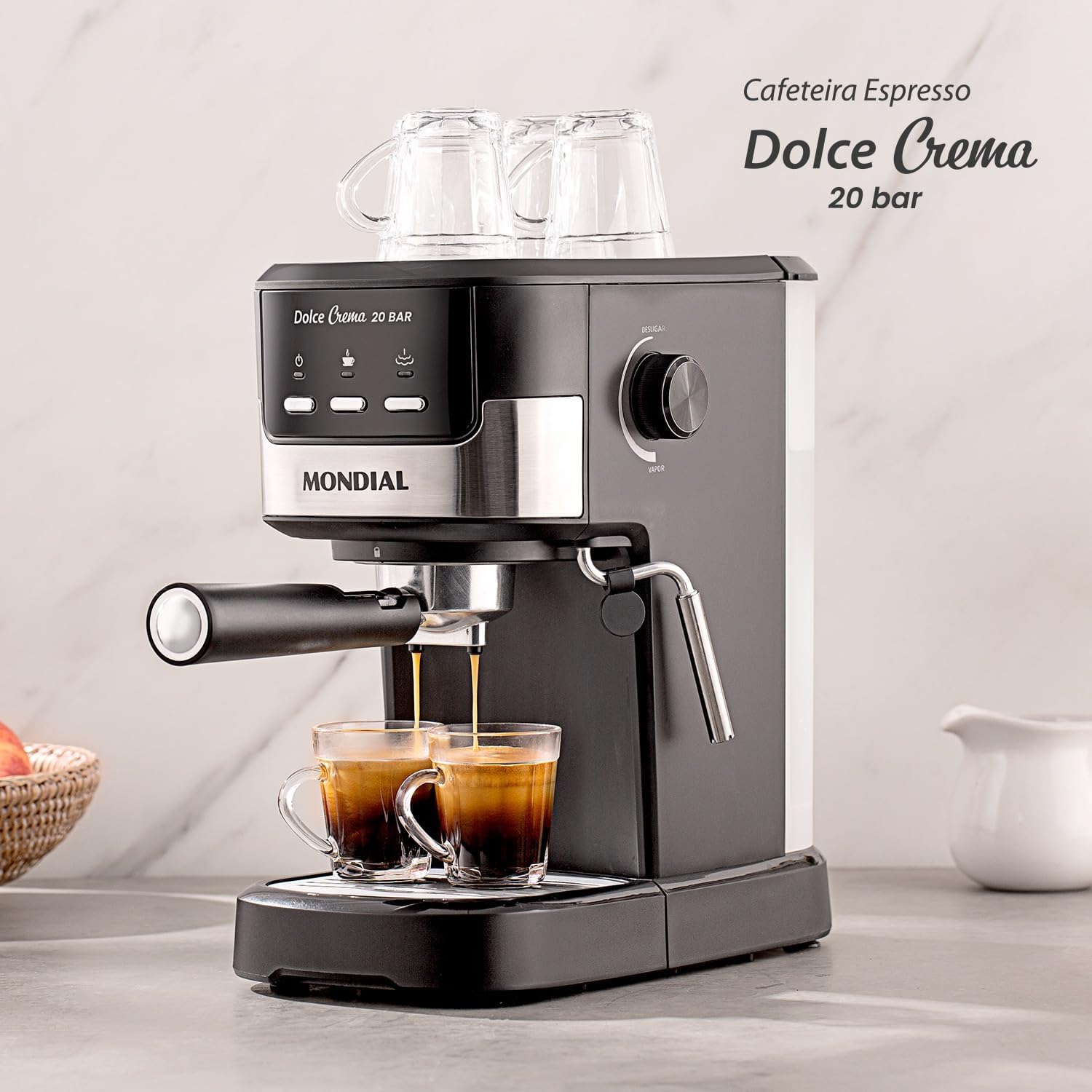 Cafeteira Espresso Mondial Dolce Crema 20