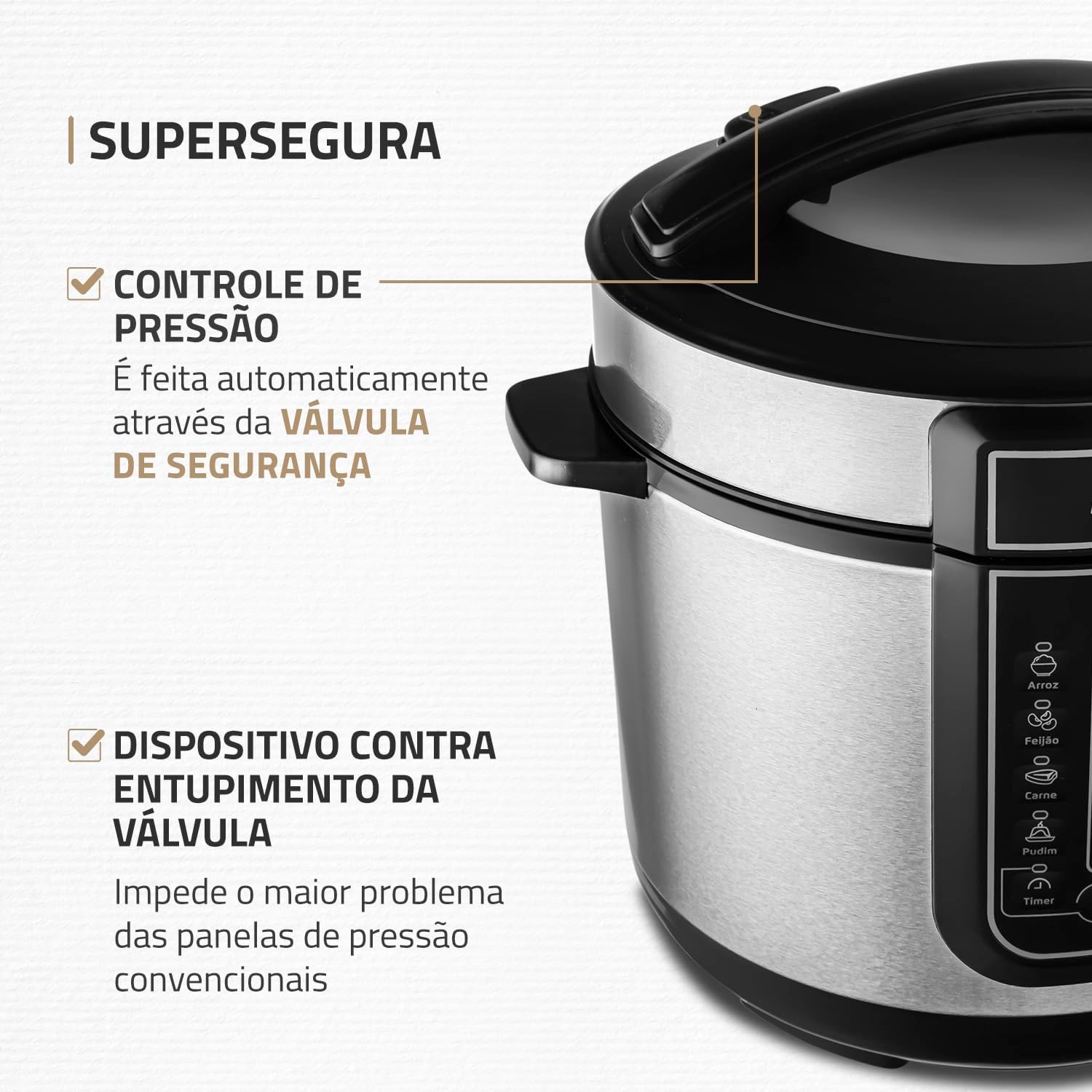 Panela de Pressão Elétrica Digital Mondial Master Cooker 5L