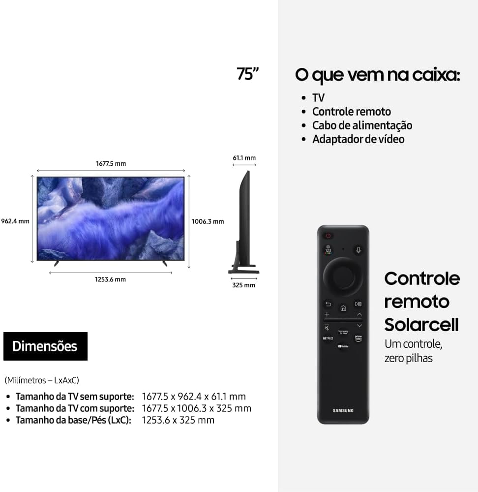 Samsung Vision AI TV 75" QLED ULTRA 4K QEF1