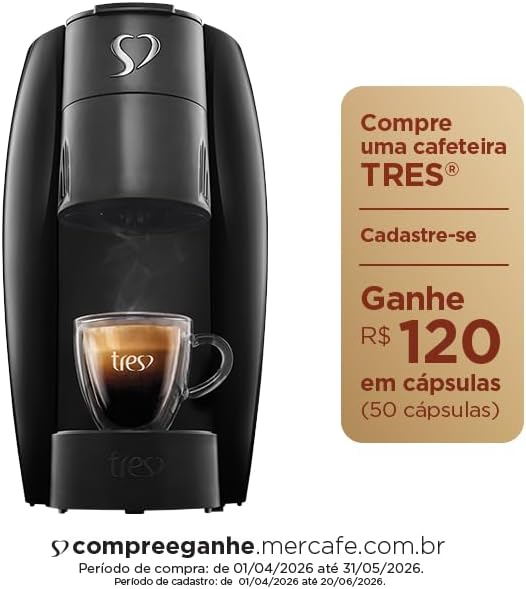 Cafeteira Espresso e Multibebida 3 Corações LOV
