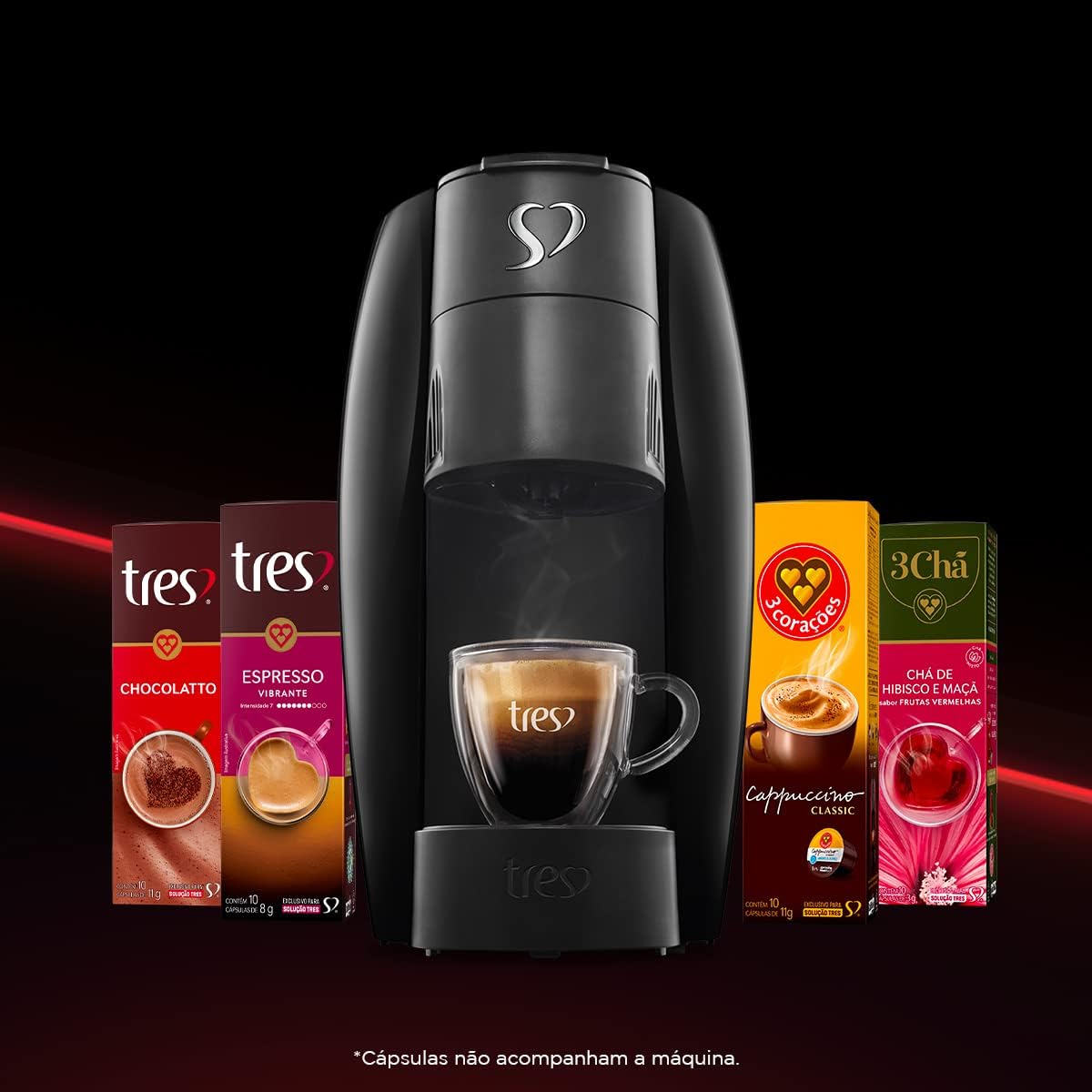 Cafeteira Espresso e Multibebida 3 Corações LOV
