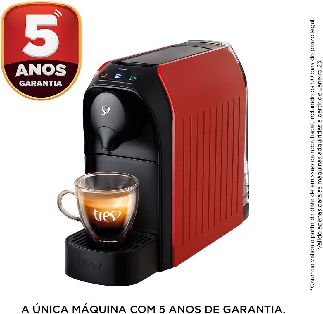 3 Corações TRES Cafeteira Espresso e Multibebida Passione