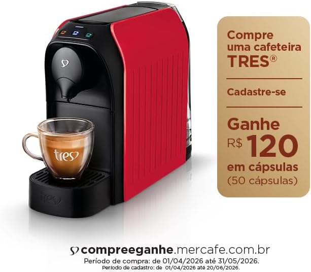 3 Corações TRES Cafeteira Espresso e Multibebida Passione