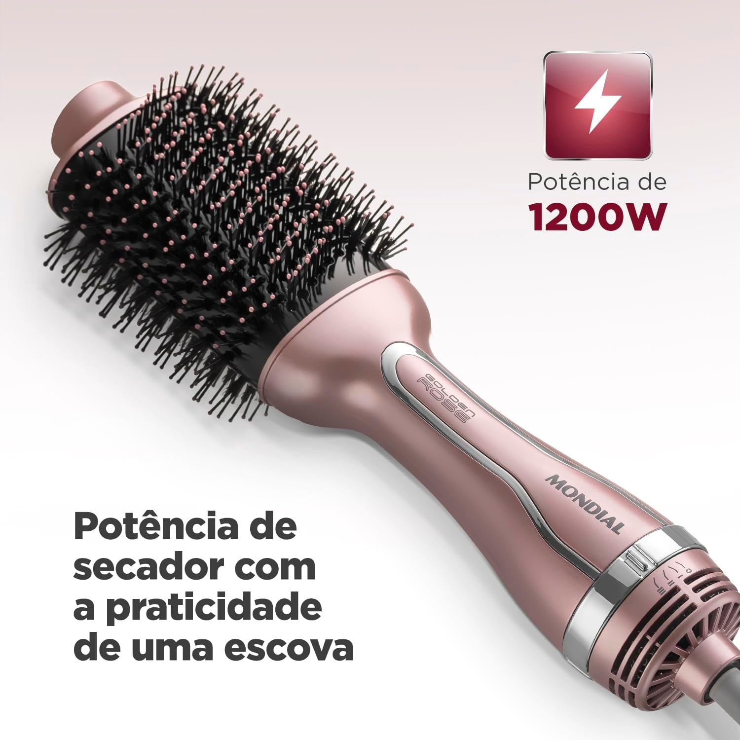 Escova Secadora Mondial Golden Rose ES-02-BI