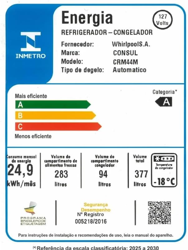 Geladeira Consul CRM44MB