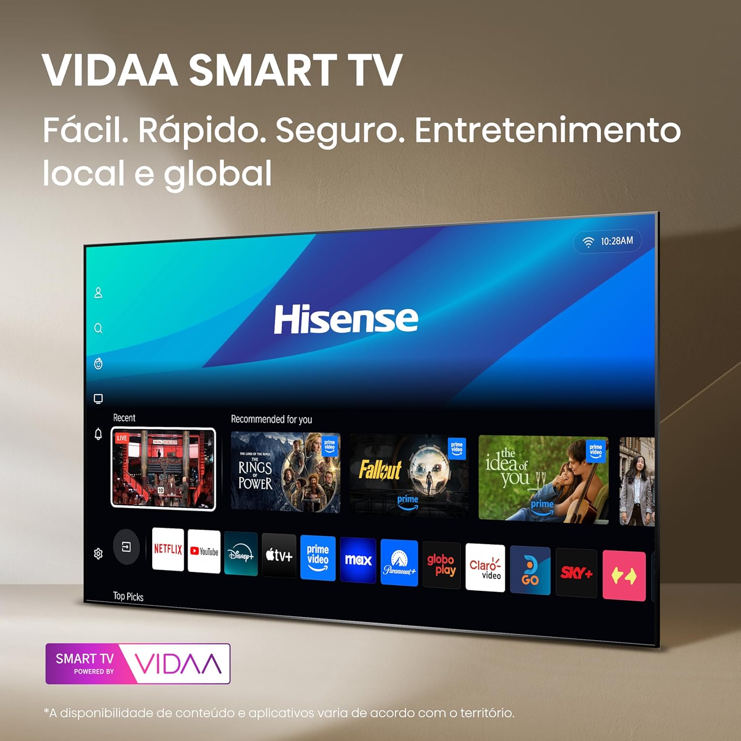 Hisense Smart TV 4K 65″ 65A6NV