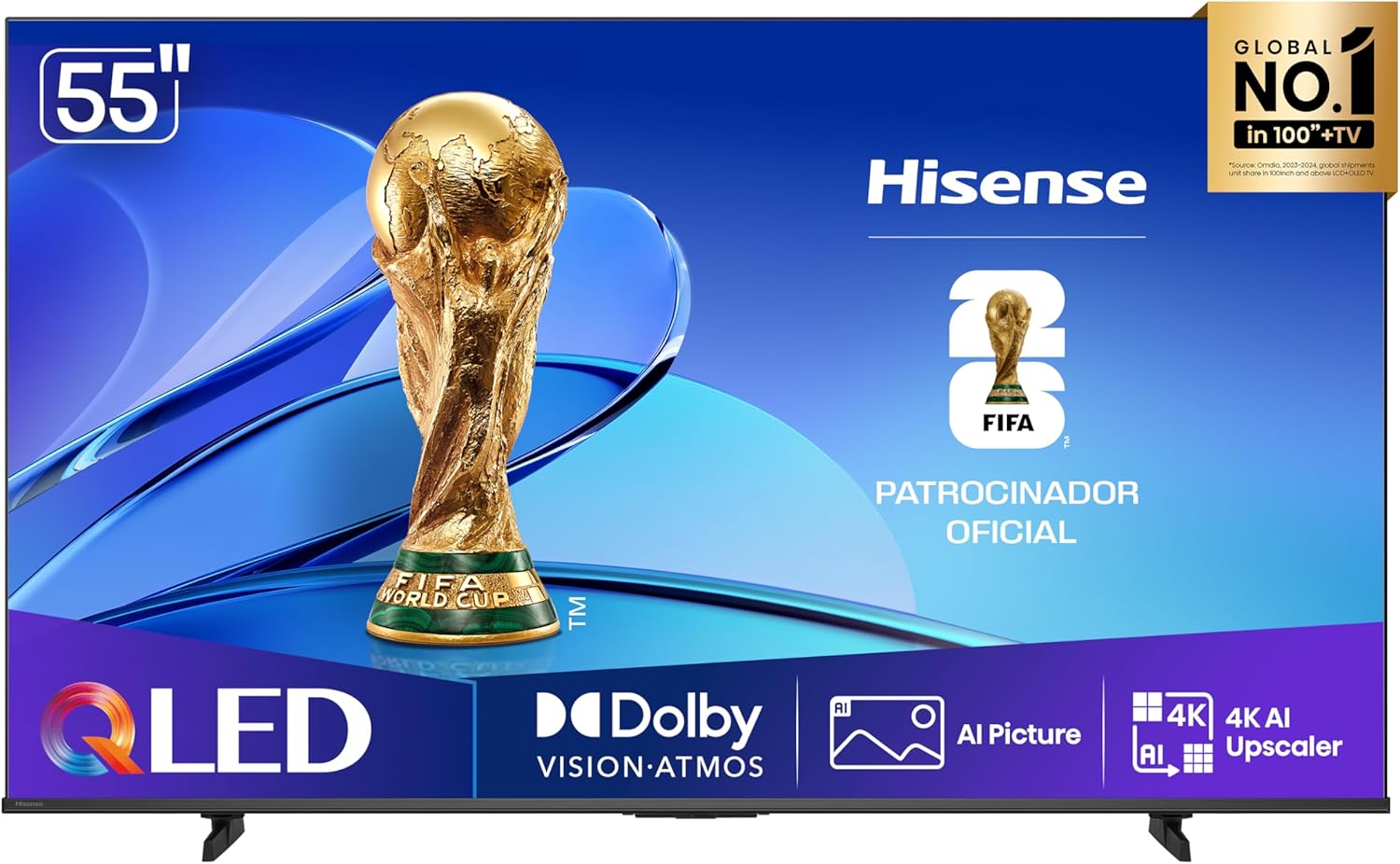 Hisense Smart Tv 4k 55 Polegadas Qled 55q6qv