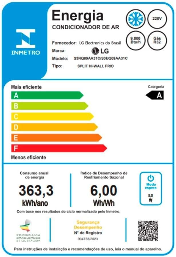 Ar Condicionado LG AI Dual Inverter Voice 9.000 BTUS