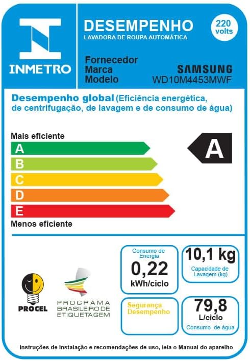 Lava e Seca Samsung 10.1kg WD10M