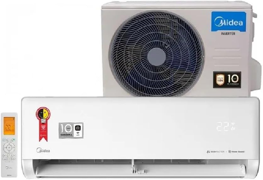 Ar Condicionado 9000 Btus Split Hi Wall Inverter Midea Frio Ai Ecomaster