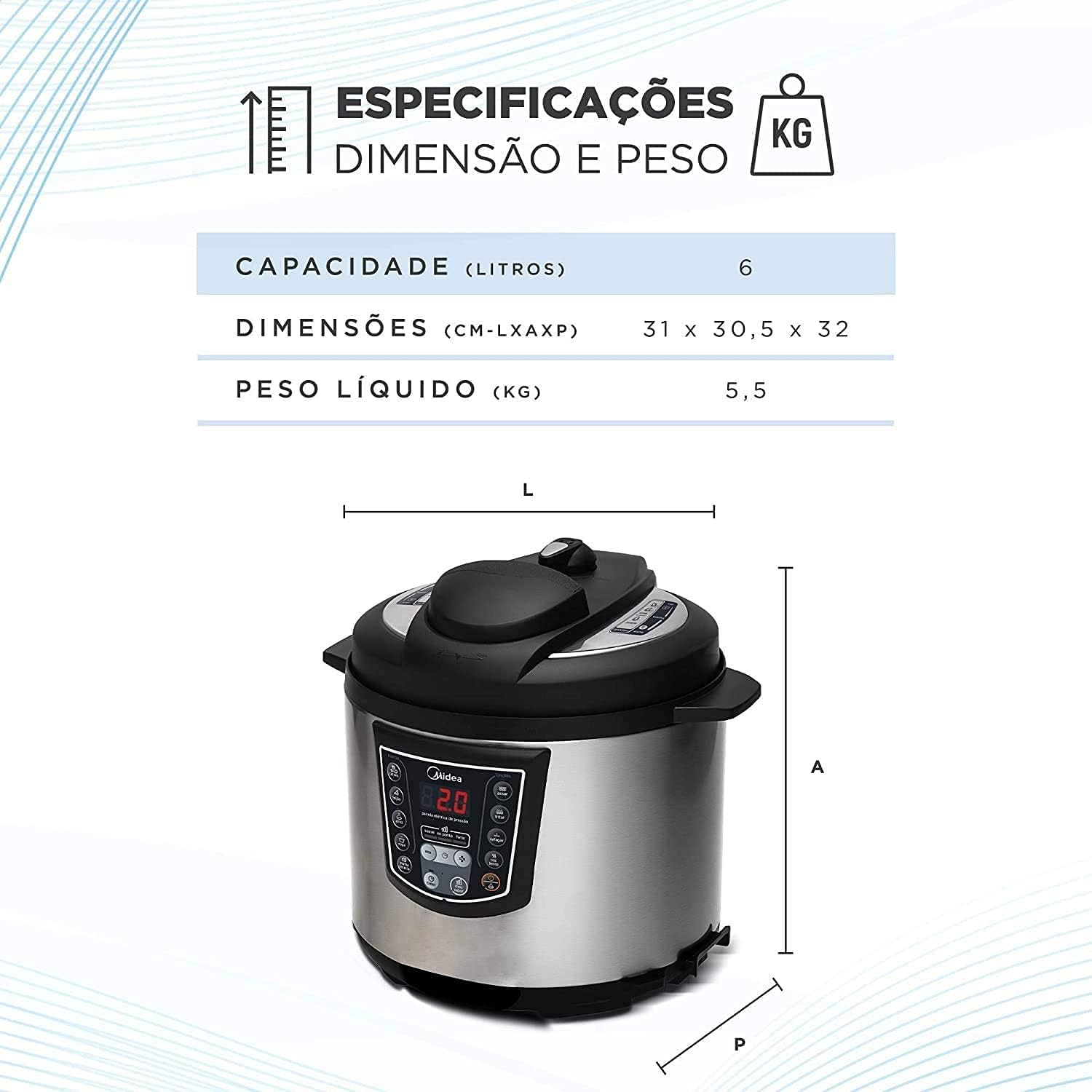 Midea Liva 6L Digital