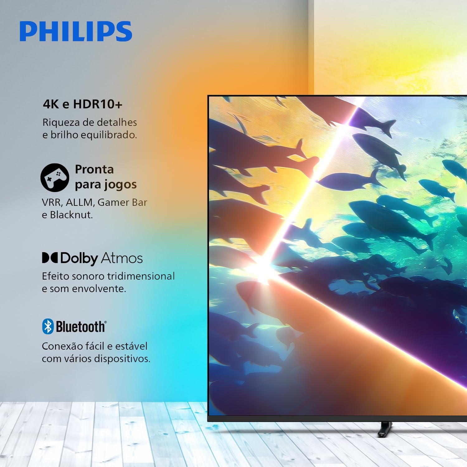 PHILIPS Smart TV Ambilight 75″ 4K