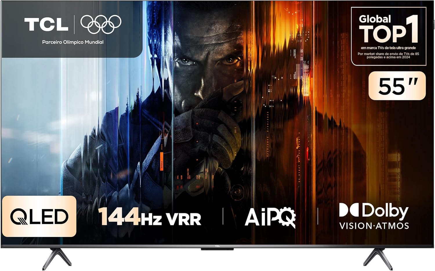 TCL QLED Smart TV, 55”, 55P8K